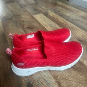 Skechers Bold Red Slip-On Shoes
